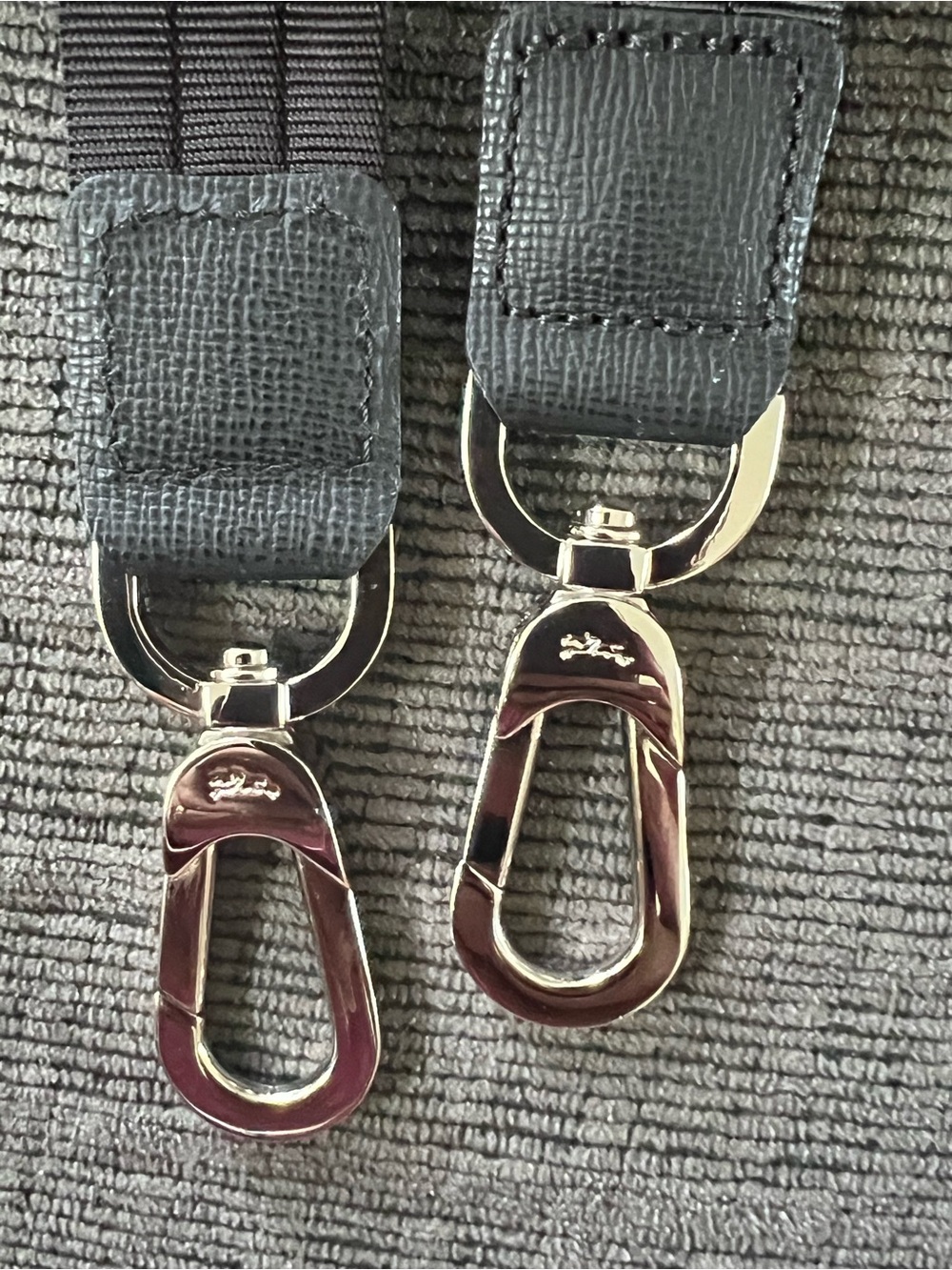Longchamp Black Nylon & Silver Shoulder Strap! - Picture 2 of 6